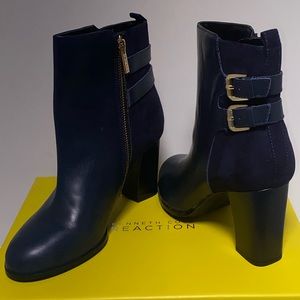 KENNETH COLE REACTION CROSS NIGHT HEELED A/ BOOTS